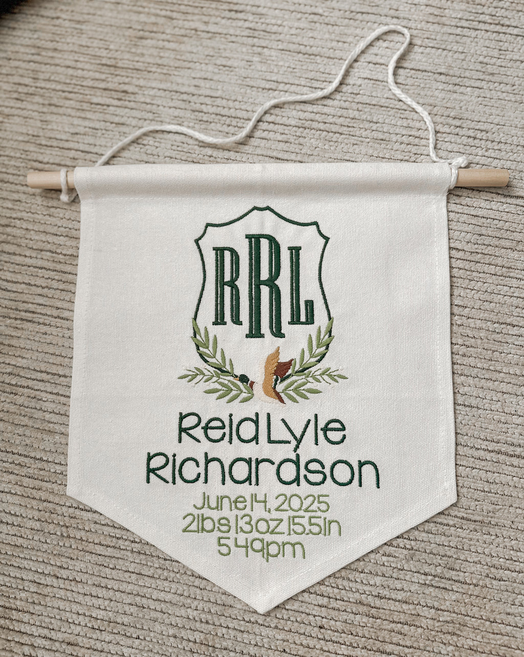 Canvas Banner with Ribbon