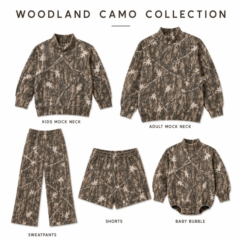 *PREORDER* Woodland Camo Mockneck Sweatshirts